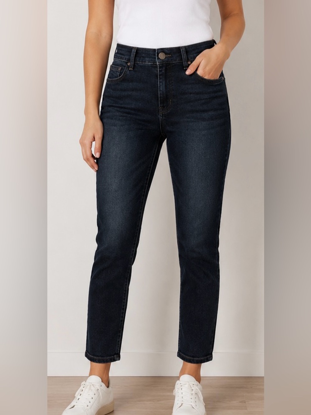 Democracy High-Rise Slim Straight Jeans